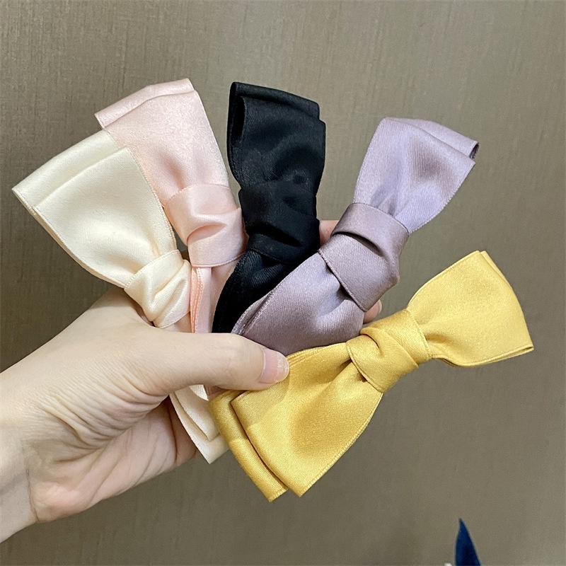 Kẹp Tóc Nơ Hai Lớp Thời Trang Hàn Quốc Chất Lượng Cao