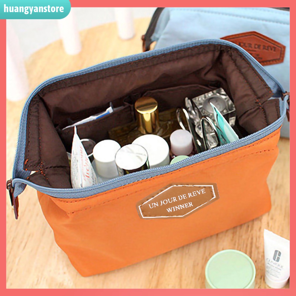 HY/ Túi khóa kéo đựng đồ trang điểm