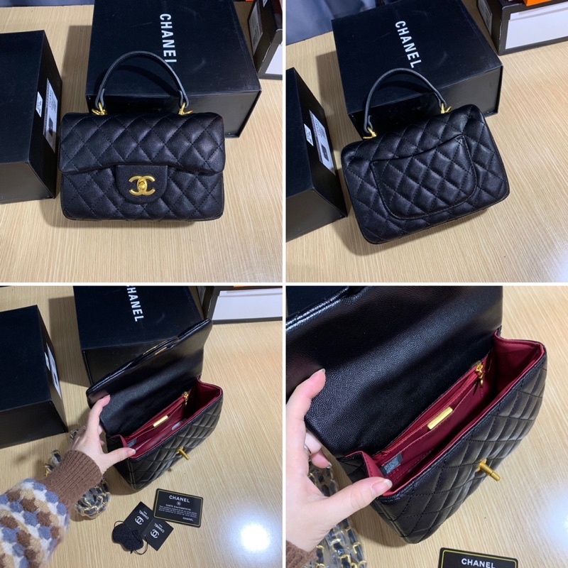 Túi đeo chéo Classic size 20 có quai cao cấp - Hộp nam châm