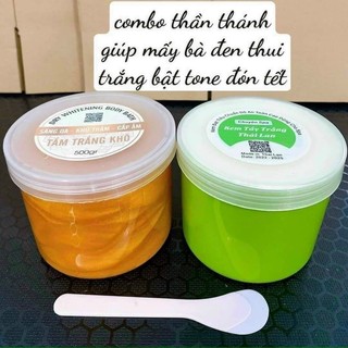 Combo body tẩy trắng thái 500gr + tắm trắng khô khử thâm 500gr