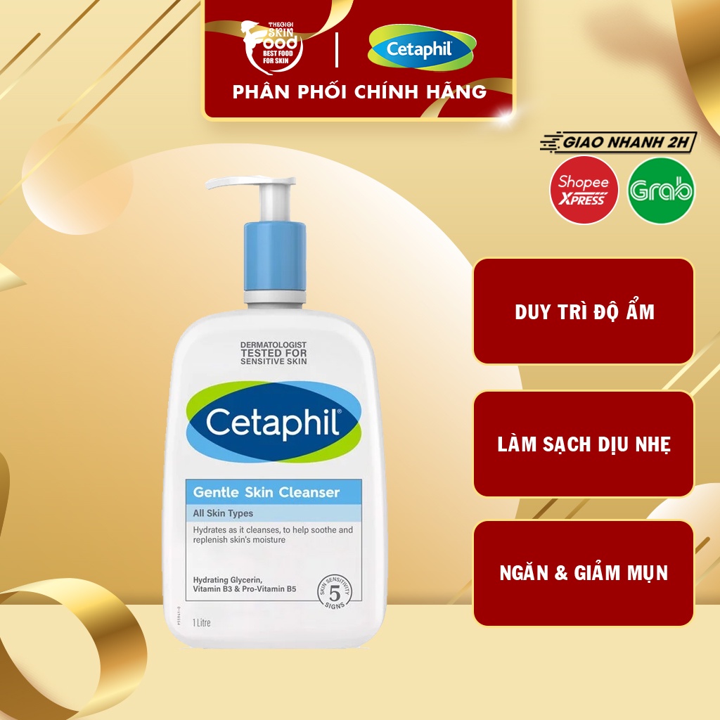 Sữa Rửa Mặt Lành Tính, Dịu Nhẹ Không Xà Phòng Cetaphil Gentle Skin Cleanser