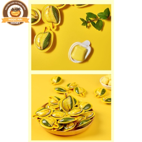 Kẹo Sầu Riêng 3D Siêu Hot,Kẹo Sầu Riêng Sữa Dừa Thơm Ngon,Bắt Mắt