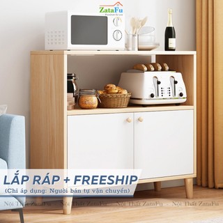 Kệ để lò vi sóng phòng bếp gỗ mdf lõi xanh chống ẩm kbep-15 zatafu