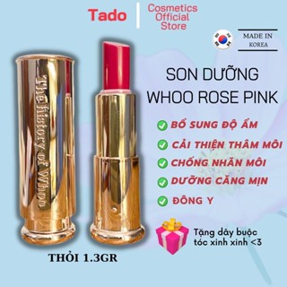 Son dưỡng môi Whoo mini 1.3gram màu đỏ chống thâm nhăn khô môi lên màu tươi tắn tôn da , thành phần đông y