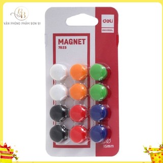 NAM CHÂM GẮN BẢNG 15MM - DELI 7823, giáo viên, trường học, văn phòng phẩm giá rẻ, gia dụng tiện ích