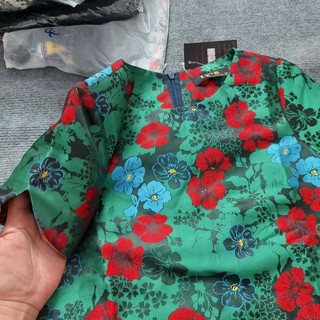 ĐẦM XUÔNG GẤM HOA VẠT BẦU