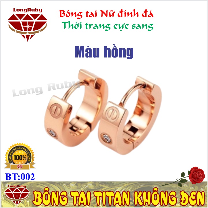 BÔNG TAI NỮ TRÒN MÀU VÀNG, TRẮNG, HỒNG | KHUYÊN TAI THỜI TRANG ĐẸP - BT002V