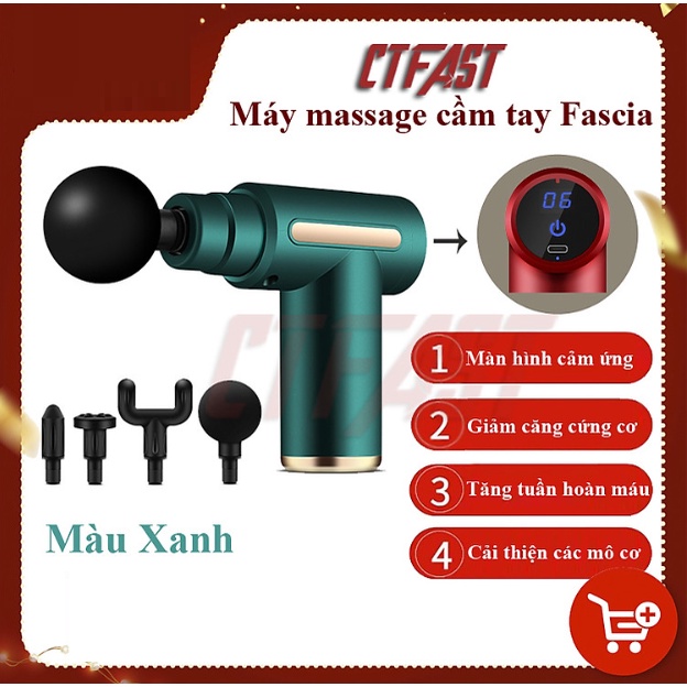 Súng Massage 4 Đầu, SÚng Massage cầm tay  720,OSK 802 MẪU MỚI 2022