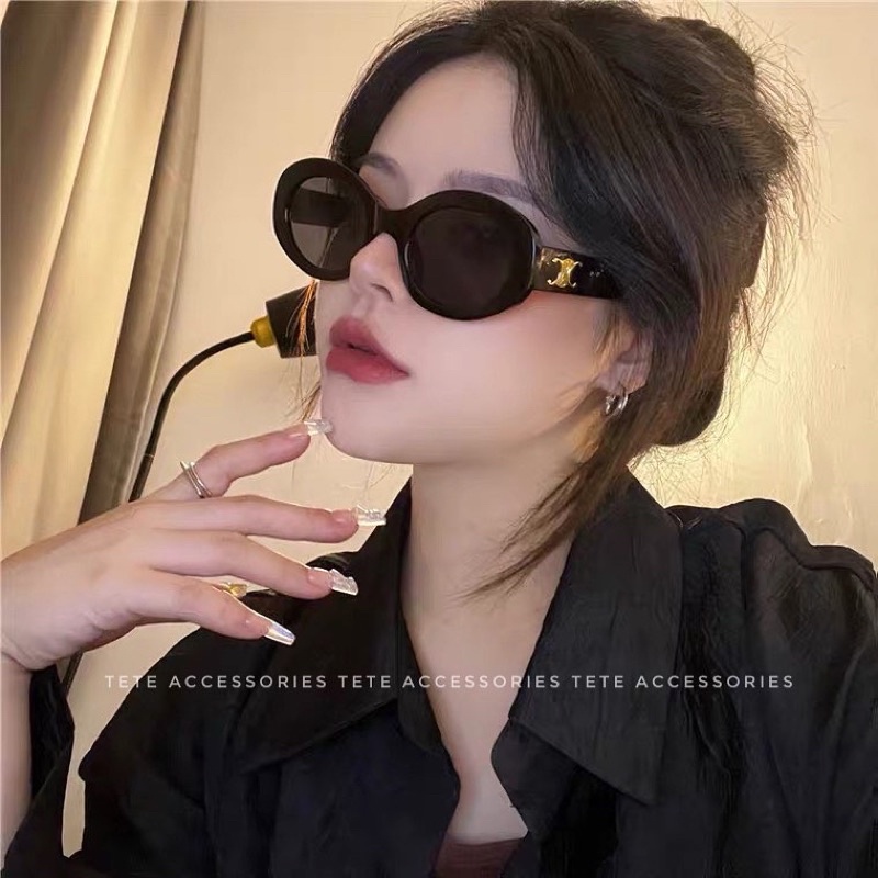 Kính CLine thời trang nam nữ 🌸Kính râm mát bầu dục oval