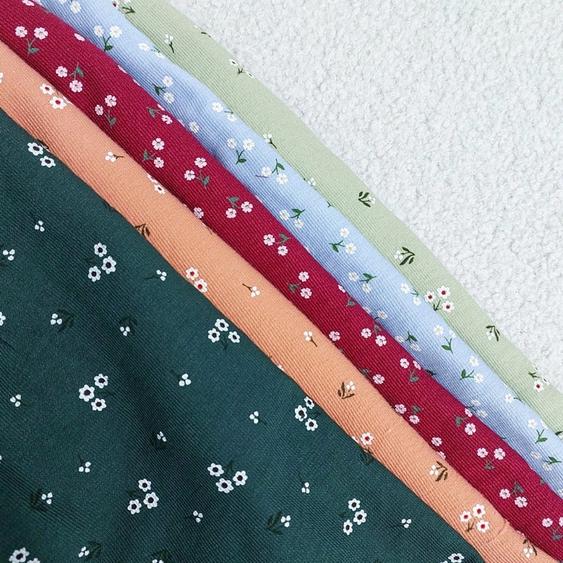 Đầm Hoa Xẻ 1 Bên