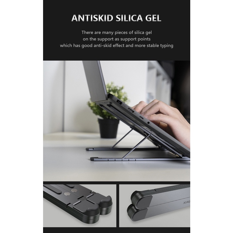 Đế tản nhiệt cao cấp, đế kê laptop-máy tính bảng Lenovo Xiaoxin Folding Cooling