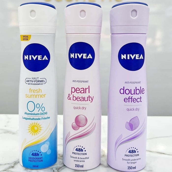 Xịt Khử Mùi Nivea Ngọc Trai Thơm 48H 150ml