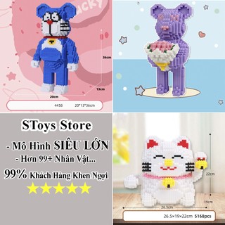Mô hình lắp ráp bearbrick, đồ chơi xếp hình, đồ chơi lắp ráp cao cấp 45cm stoys