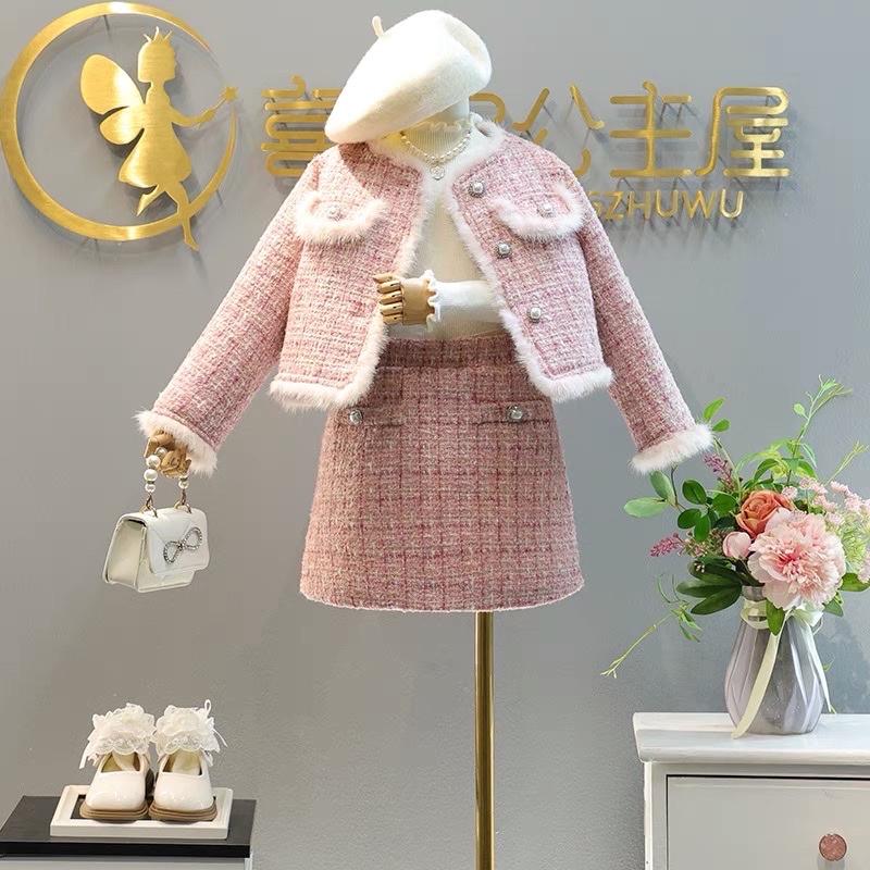Set váy dạ cho bé (hàng QC loại 1)