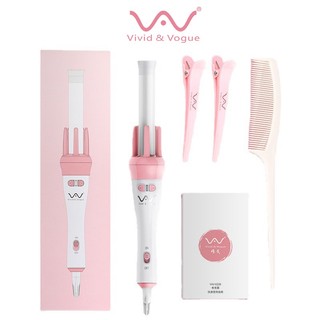   BẢO HÀNG 1 NĂM   Vivid & Vogue Máy uốn tóc 1gen Máy uốn tóc xoăn xoay tự động 360 ceremic 28mm 