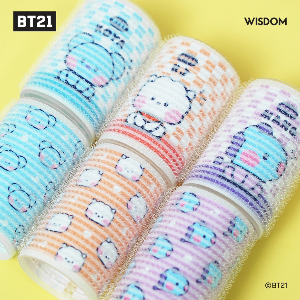 BT21 minini Cuộn Tóc 2 Cái
