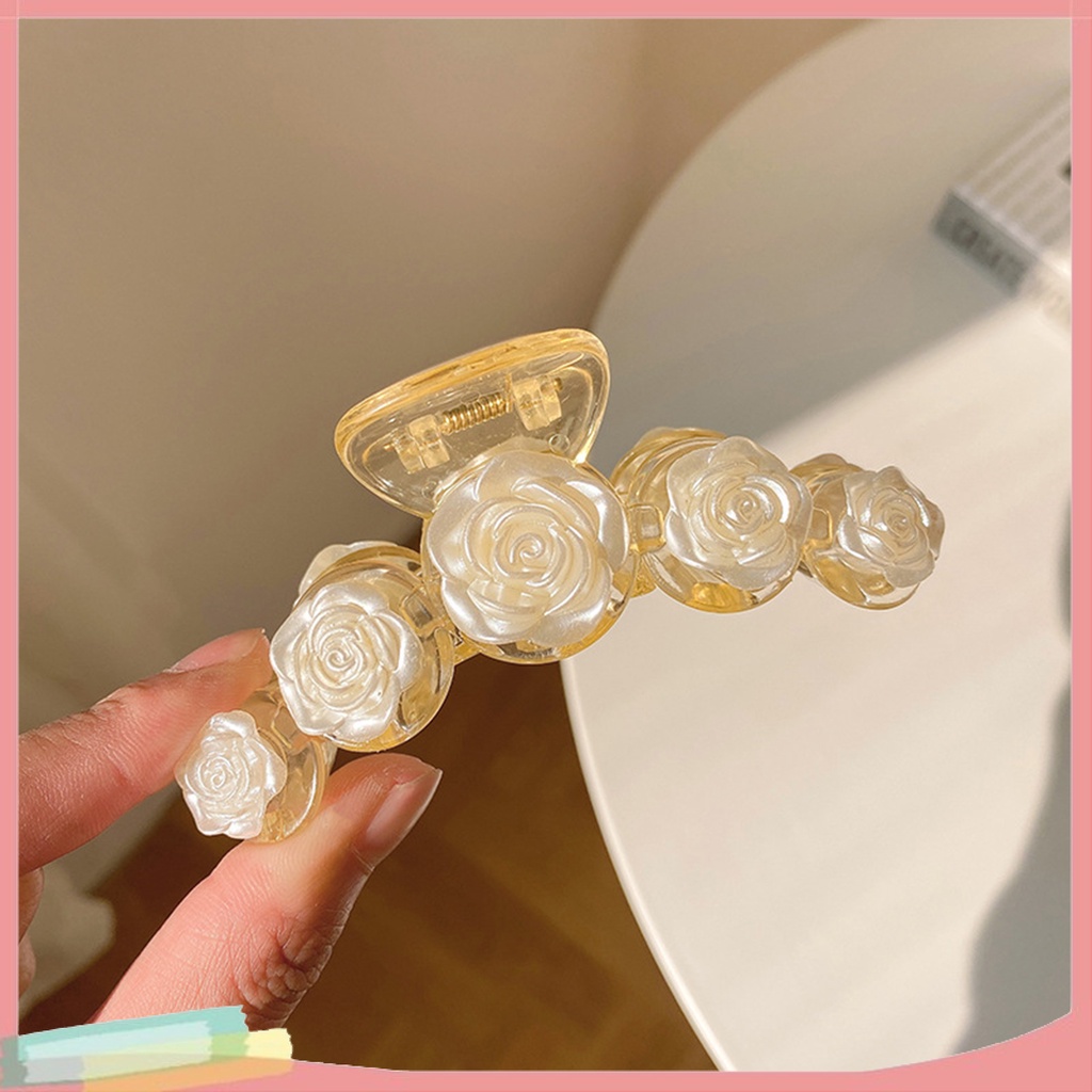 Kẹp Tóc Nữ Phối Hoa Phong Cách Thời Trang Hàn Quốc