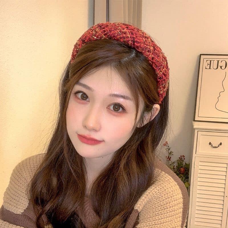 Sét 3 bờm tóc nữ tone đỏ thời trang