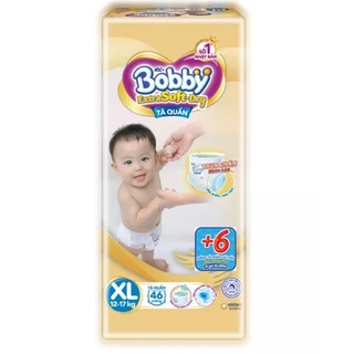 Tã quần/ tã dán bobby extra extra m60/l52/xl46/xxl42 bao bì rách