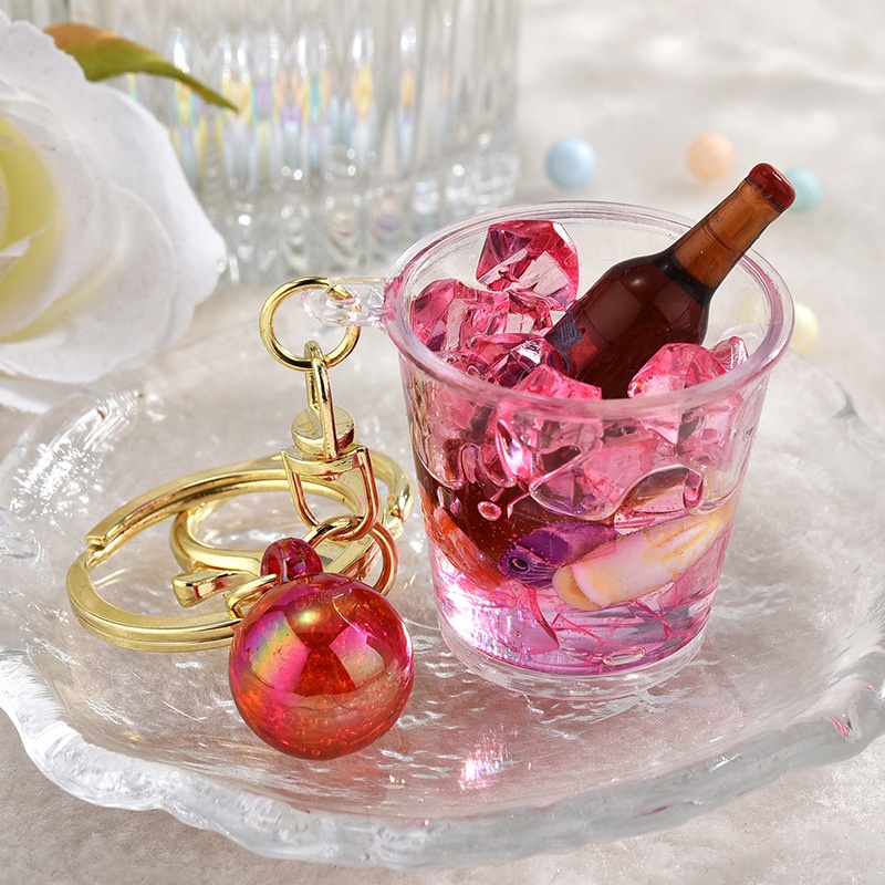 Móc Khóa Hình Ly Bia / Trà Sữa / Túi Xách Handmade Độc Đáo