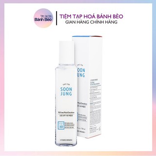 Sữa Dưỡng Cho Da Nhạy Cảm Etude House Soon Jung 10-Free Moist Emulsion 120ml / Centella