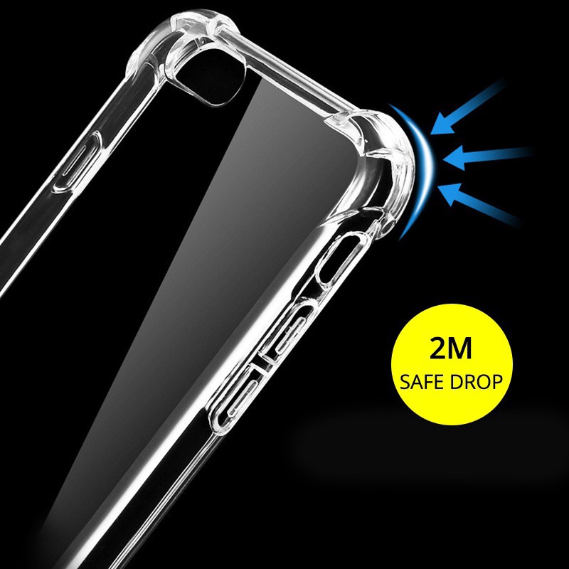 Ốp lưng cho ip 14 13 12 11 X XR XS MAX 6 6S 7 8 Plus 5 5S SE 7plus Túi khí chống sốc Vỏ nhựa TPU trong suốt Vỏ silicon mềm
