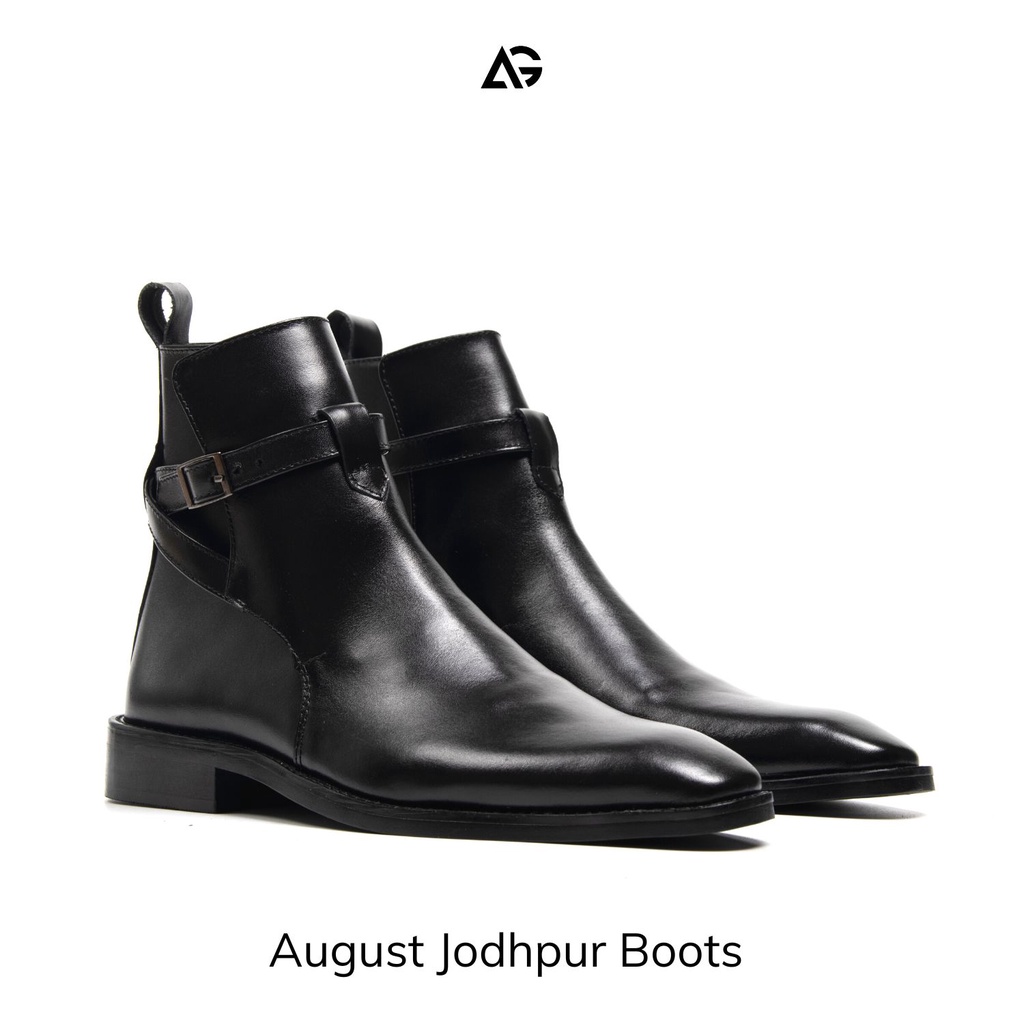 Boots Nam Jodhpur Boots da bò Italy handmade August shoes