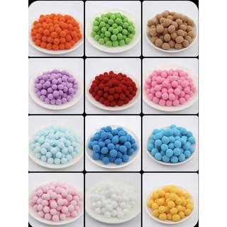 Set 10 quả pom pom loại 1 nhiều màu sắc và kích thước
