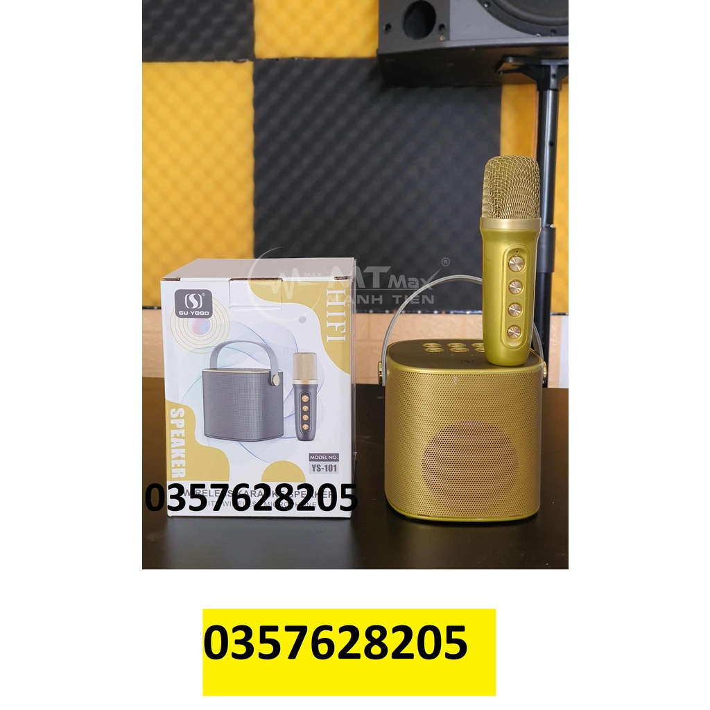 Loa Karaoke Bluetooth SU YOSD YS-102 kèm 1 micro không dây, CS 10W, Nhỏ gọn - Phụ Kiện 1986