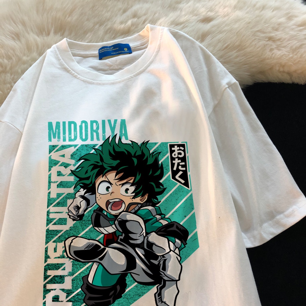 Áo Thun In Hình Nhân Vật Anime Boku No Hero  Mẫu Mới Cực Chất Unisex Nam Nữ
