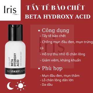 ✅ tẩy tế bào chết beta hydroxy acid- the inkey list