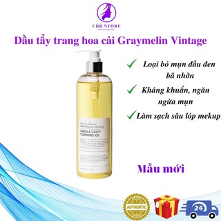 Dầu tẩy trang hoa cải Graymelin Vintage - Canola Crazy Cleansing Oil 300ml