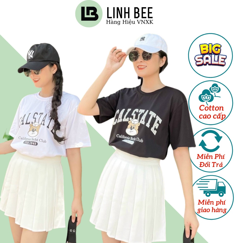 Áo thun Nam Nữ LinhBee 3 màu hot tay Lỡ From Rộng Hàng Xuất Khẩu Xịn phong cách năng động cho giới trẻ