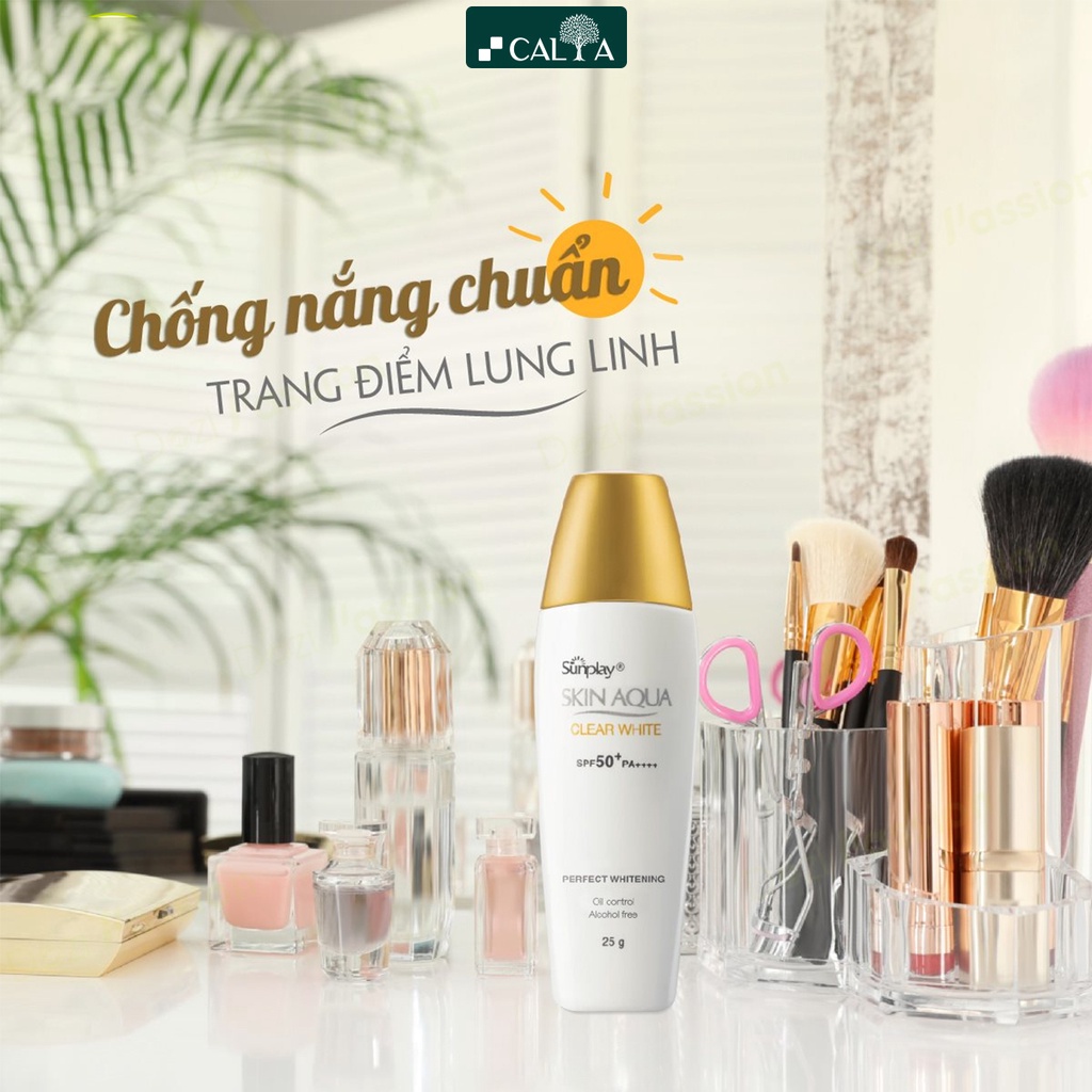 Kem Chống Nắng Sunplay Nắp Đồng Kiềm Dầu, Dưỡng Da Trắng Mịn - Sunplay Skin Aqua Clear White SPF50+, PA++++ Size 25g