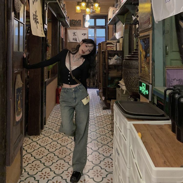 Áo Khoác Cardigan Dệt Kim Mỏng Cổ Chữ V Phối Ren Thời Trang Mùa Thu Cho Nữ