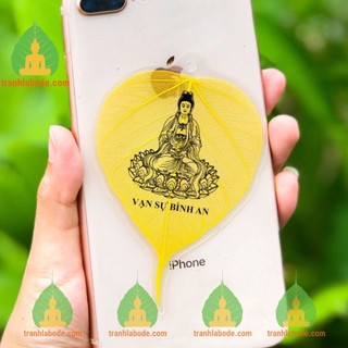 Lá bồ đề bồ tát vạn sự bình an - quà tặng ý nghĩa - ốp dt - hàng loại 1