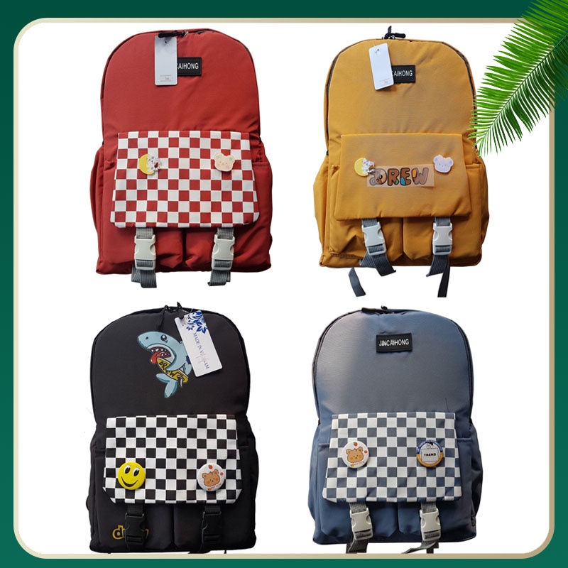 Balo cặp sách học sinh cấp 1-2-3 M766 Size 40x30cm nhiều màu