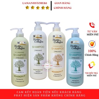 Dầu gội biotin & collagen, kích thích mọc tóc chống rụng tóc, dầu gội biotin cặp 500ml – 1000ml  hàng chính hãng