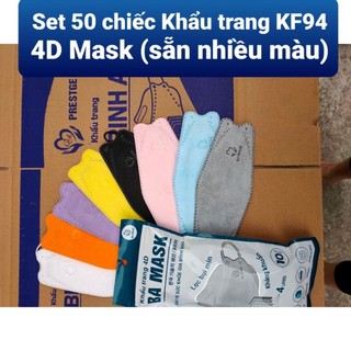 Khẩu trang y tế 4d mask kf94 kiểu hàn quốc thoáng khí