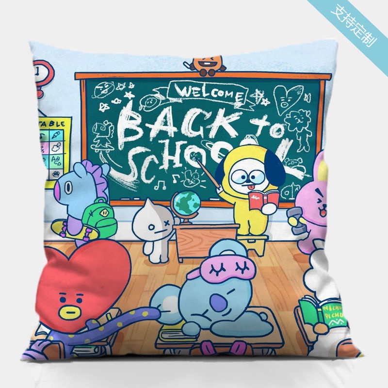 Gối Ôm Hình BT21 Dễ Thương Xinh Xắn