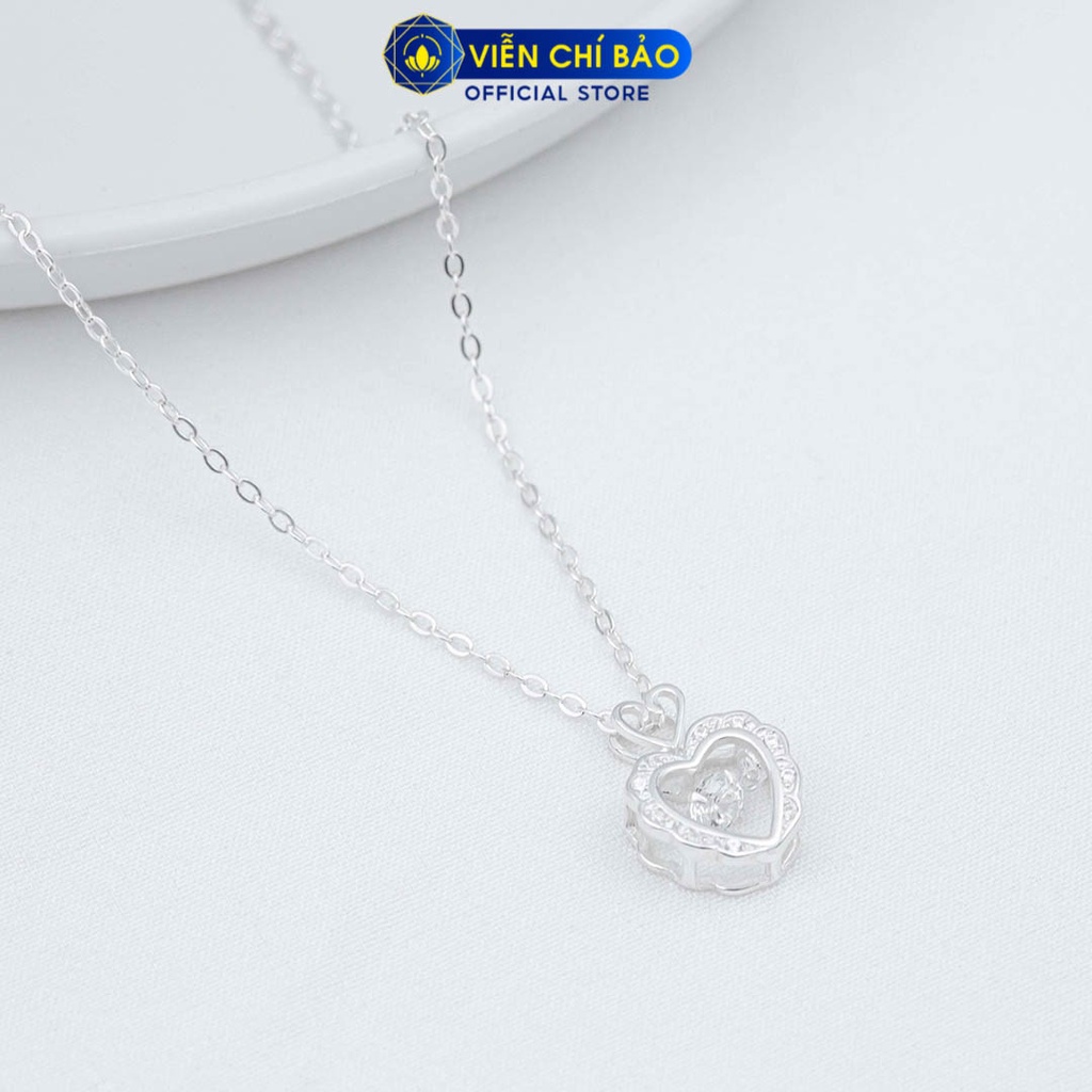 Dây chuyền bạc nữ Sweet Love chất liệu bạc 925 thời trang phụ kiện trang sức Viễn Chí Bảo D000314