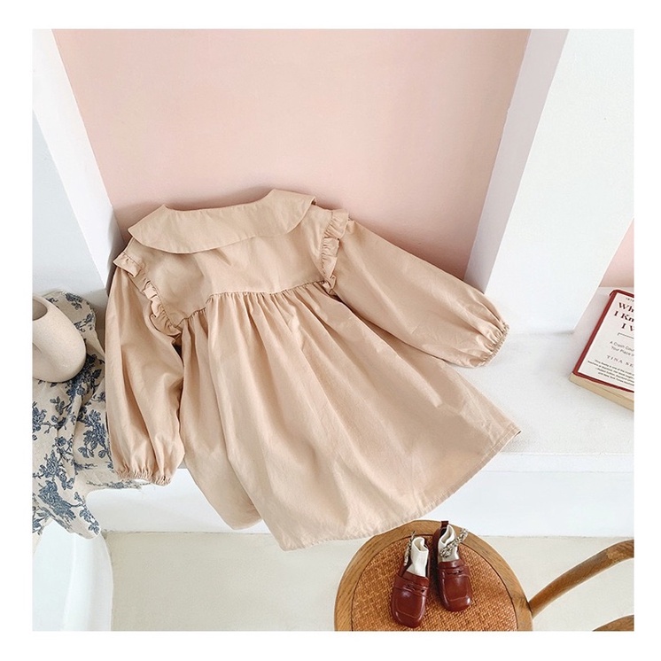 VÁY TRẺ EM VINTAGE HÀN QUỐC IN HÌNH GẤU