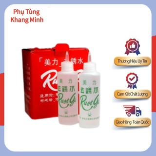 Dung dịch tẩy rỉ sét quần áo RUSTGO ,nước tẩy rỉ sắt, vết ố vàng trên vải, áo trắng