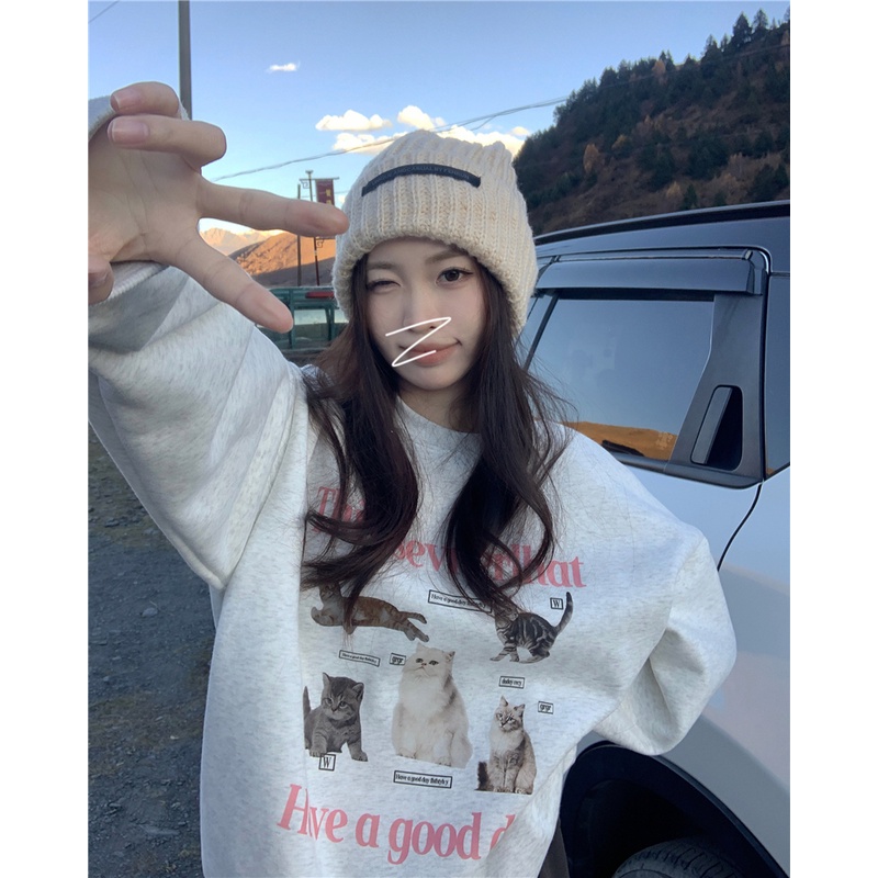 NRVP Áo Thun Nữ Dài Tay 100% Cotton Phong Cách Hàn Quốc Thời Trang Mới 2023