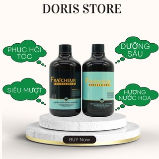 Cặp Dầu Gội Xả Fraicheur Phục Hồi Dưỡng Sâu Dành Cho Tóc Khô Lão Hoá 500ml * 2 Chính Hãng
