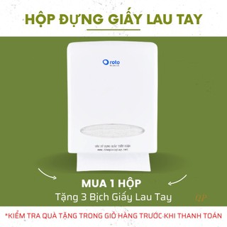 Hộp đựng giấy lụa, khăn giấy lau tay Napskin Roto cỡ lớn - Nhựa ABS chống vỡ cao RT3308 - Thế giới giấy