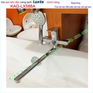 Vòi sen bồn tắm nóng lạnh cao cấp KAG-LX588A, trọn bộ sen gắn tường bồn tắm nằm Luxta sử dụng tốt chiết khấu tốt