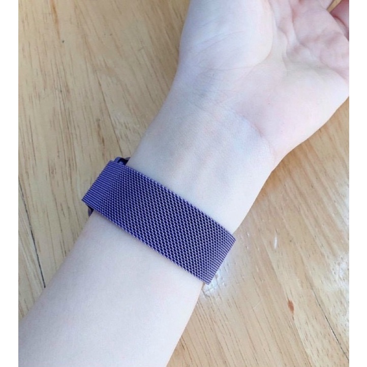 Dây đeo bọc thép milan màu tím cho Apple Watch Size 38mm, 40mm, 41mm, 42mm, 44mm, 45mm siêu đẹp chống rỉ
