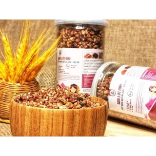 Gạo Lứt Sấy Rong Biển Ăn Liền 200gr Cô Gái Bhnong Thơm Ngon Giòn Tan, Ăn Vặt Ngon Tốt Cho Sức Khoẻ