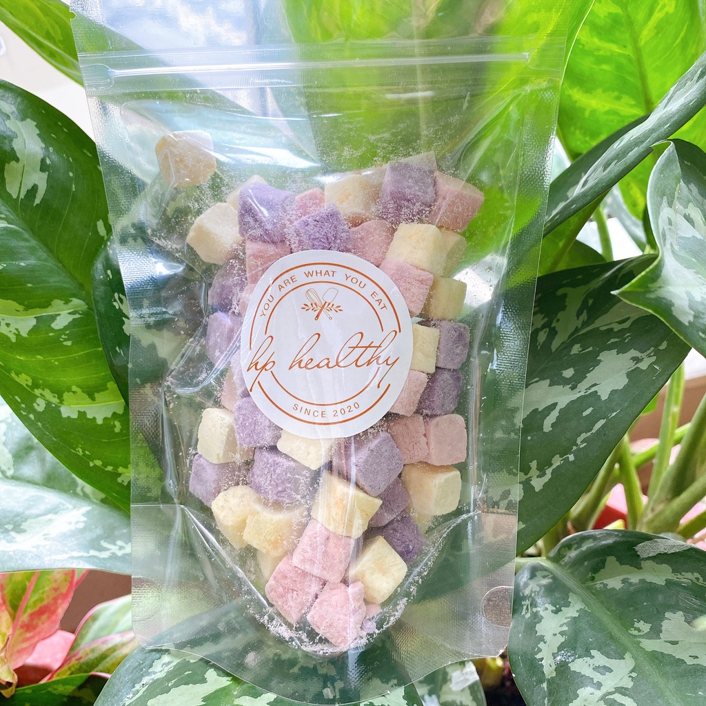 SỮA CHUA khô hoa quả sấy lạnh mix vị Hp Healthy đồ làm bánh ăn vặt Tết gói 50G 100G
